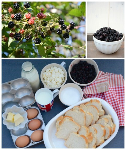 Brombeeren Bread and Butter Pundding