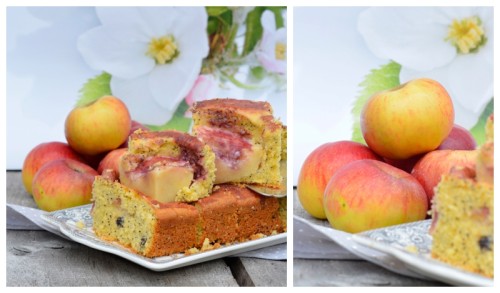 Apfelkuchen Mohn-Marzipan-Kuchen
