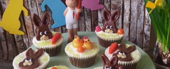 Ostern Karotten Cupcakes Osterhasen Rübli