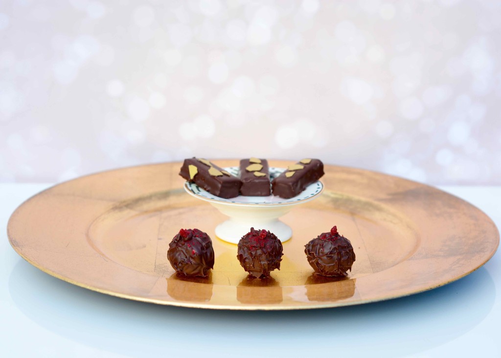 Praline Trüffel Geschenk gold Weihnachten 