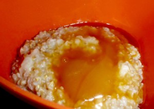 Hafergruetze Salzkaramell Porridge