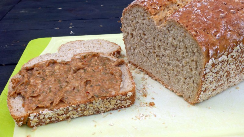 veganes Zwiebelmett aus Hafergrütze veganes Zwiebelmett aus Hafergrütze