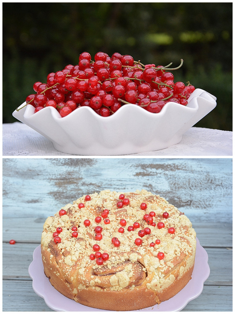 Hefeschnecken Rosenkuchen Johannisbeerschnecken Streuselkuchen