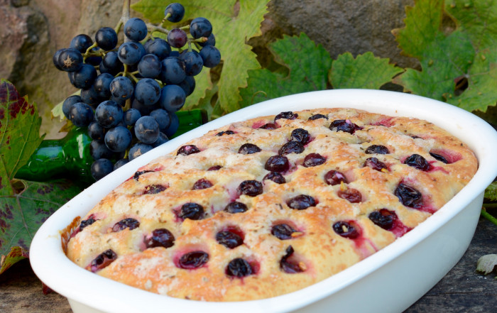 Trauben Focaccia Traubenbrot Italienisches Rezept Blogparade Bella Italia