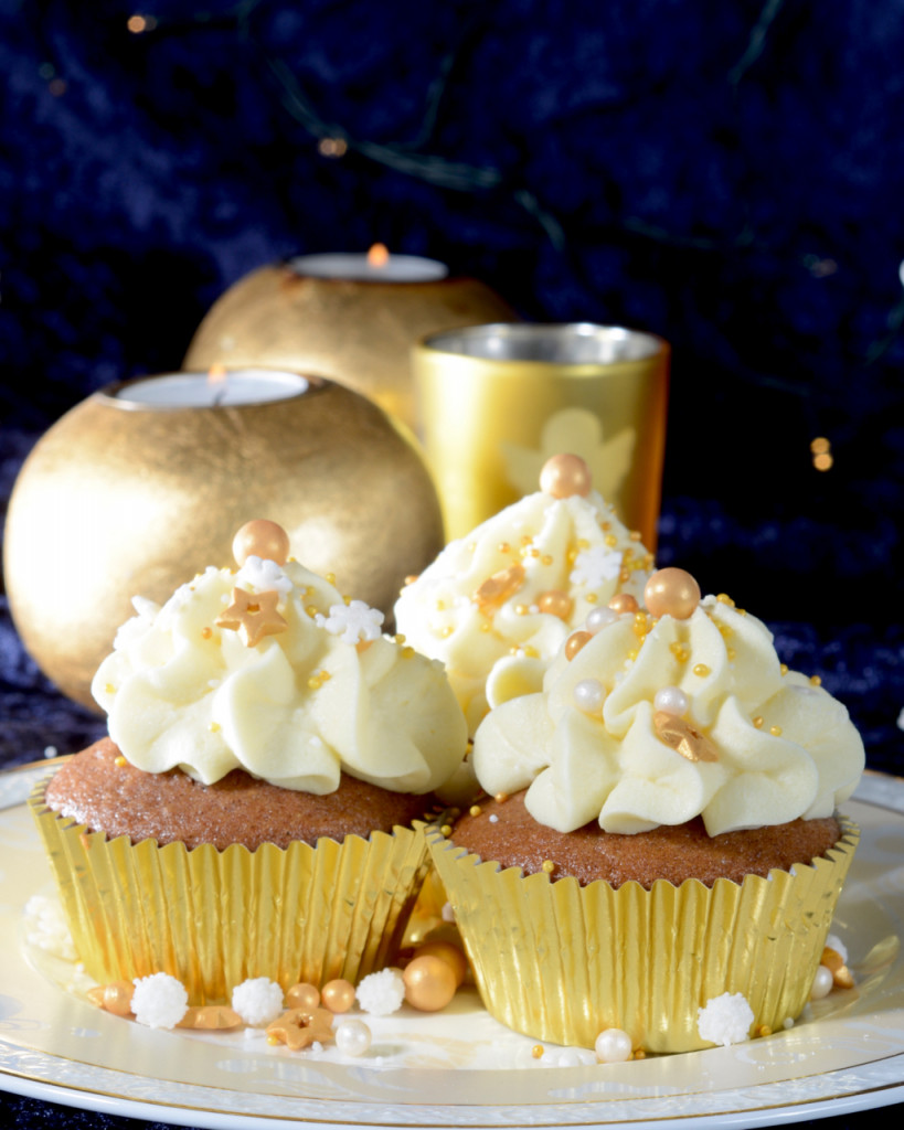 Weihnachtliche Cupcakes Silvester