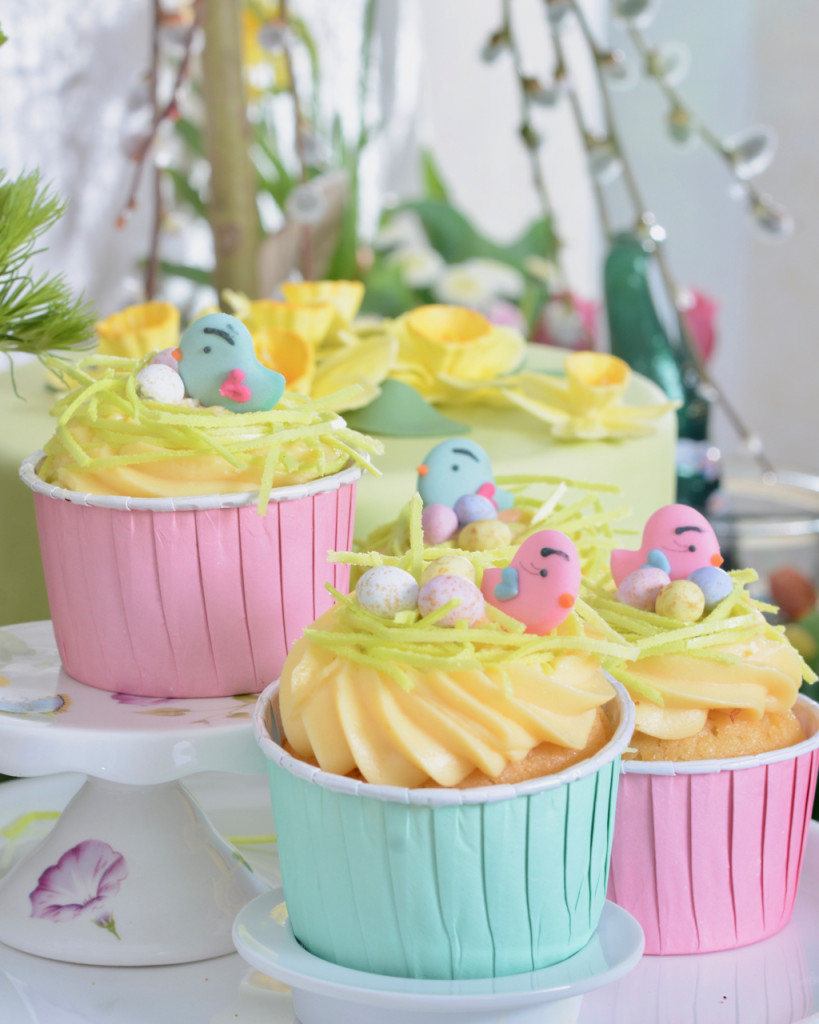 Vögel Vogelnest Oster Cupcakes Liebesvögel