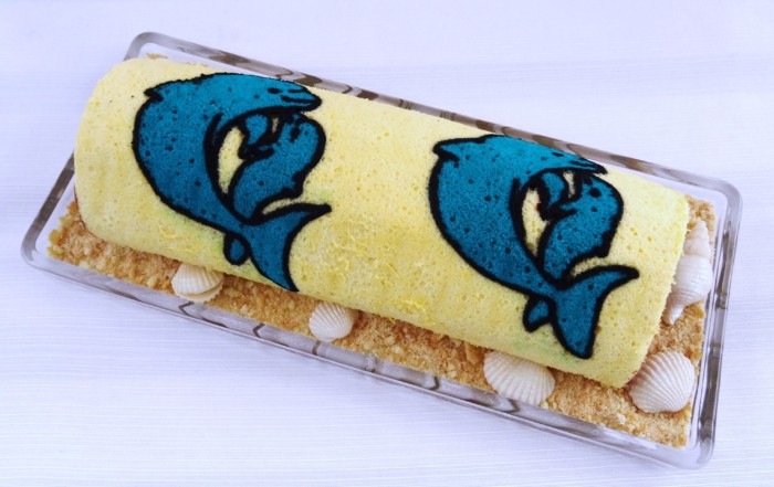 Biskuitroulade Delphin Delphine