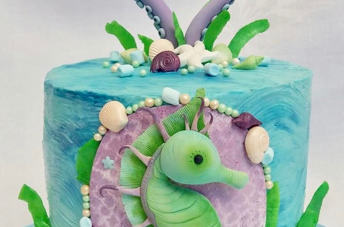 Nixen und Meer Motivtorte