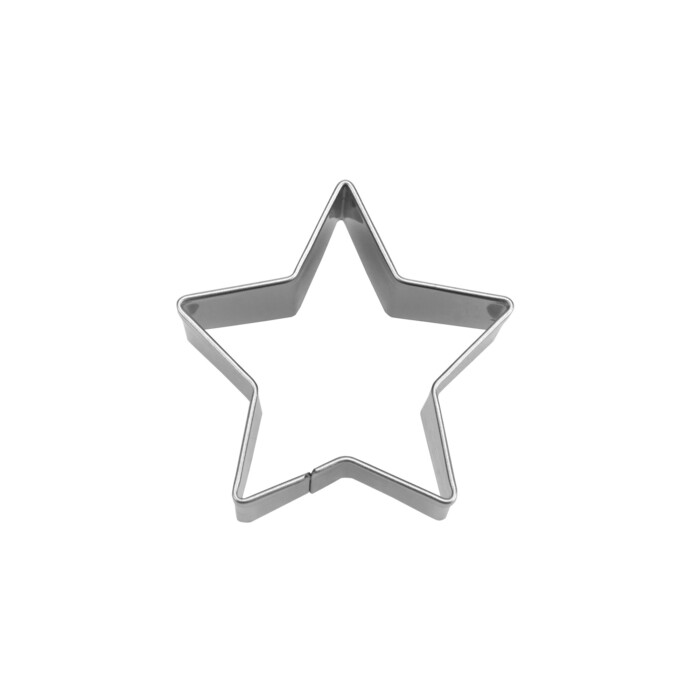 Ausstecher Stern 4 cm 5-zackig Edelstahl