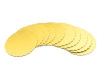 Produktfoto: Cakecard 10cm gold 10 Stück