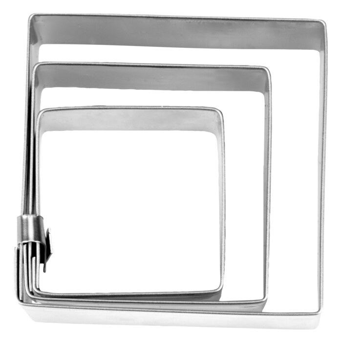 Ausstecher Quadrat 4 / 5,5 / 7 cm glatt