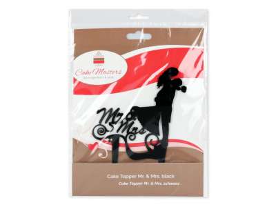 Cake Topper Mr. & Mrs. schwarz – Bild 2