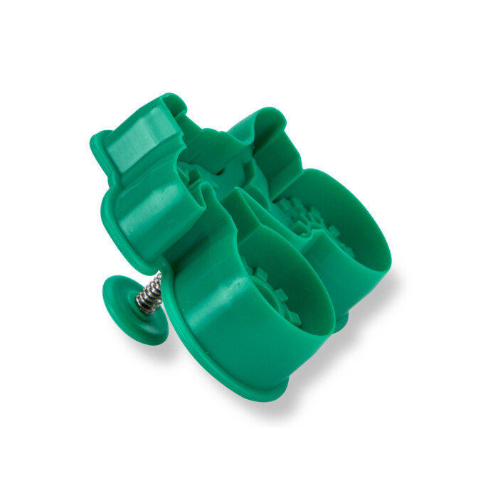 Kunststoff-Präge-Ausstecher mit Auswerfer Motocross 8cm dunkelgrün – Bild 2