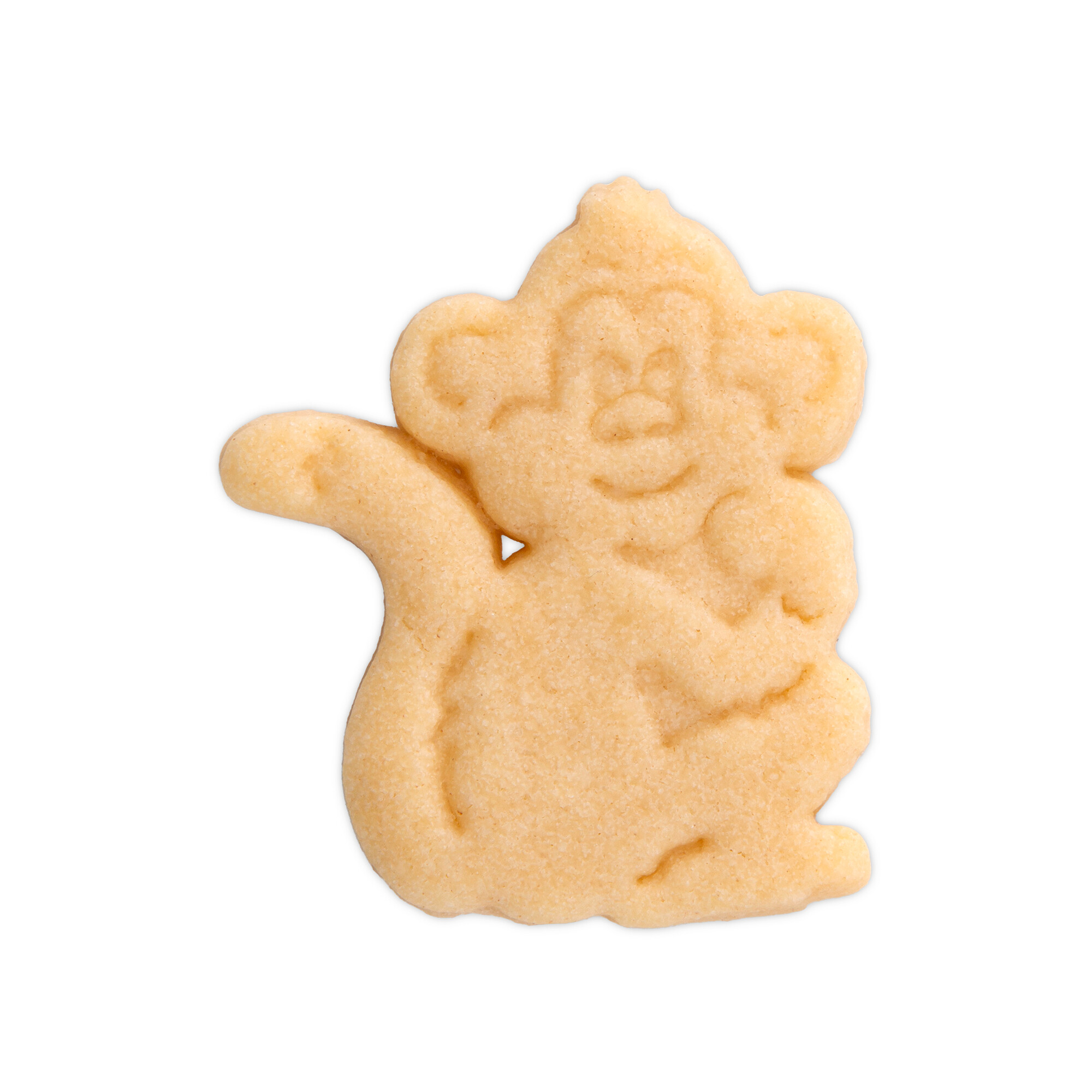 Kunststoff-Präge-Ausstecher mit Auswerfer Affe braun – Bild 2