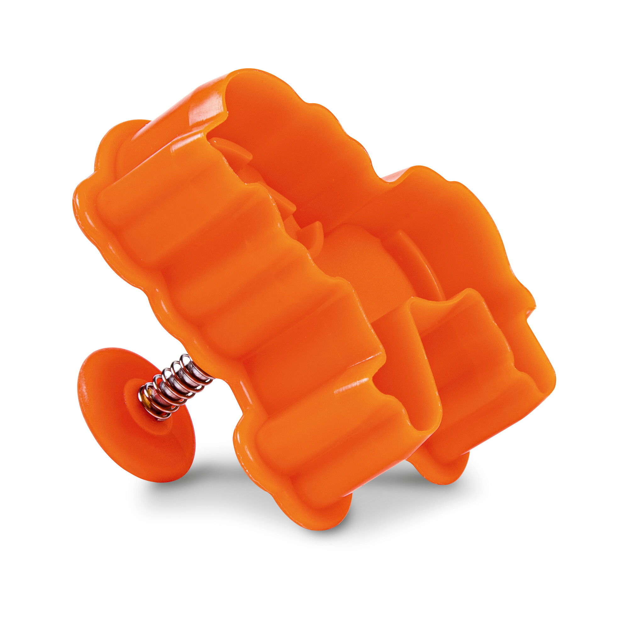 Kunststoff-Präge-Ausstecher mit Auswerfer Löwe orange – Bild 2