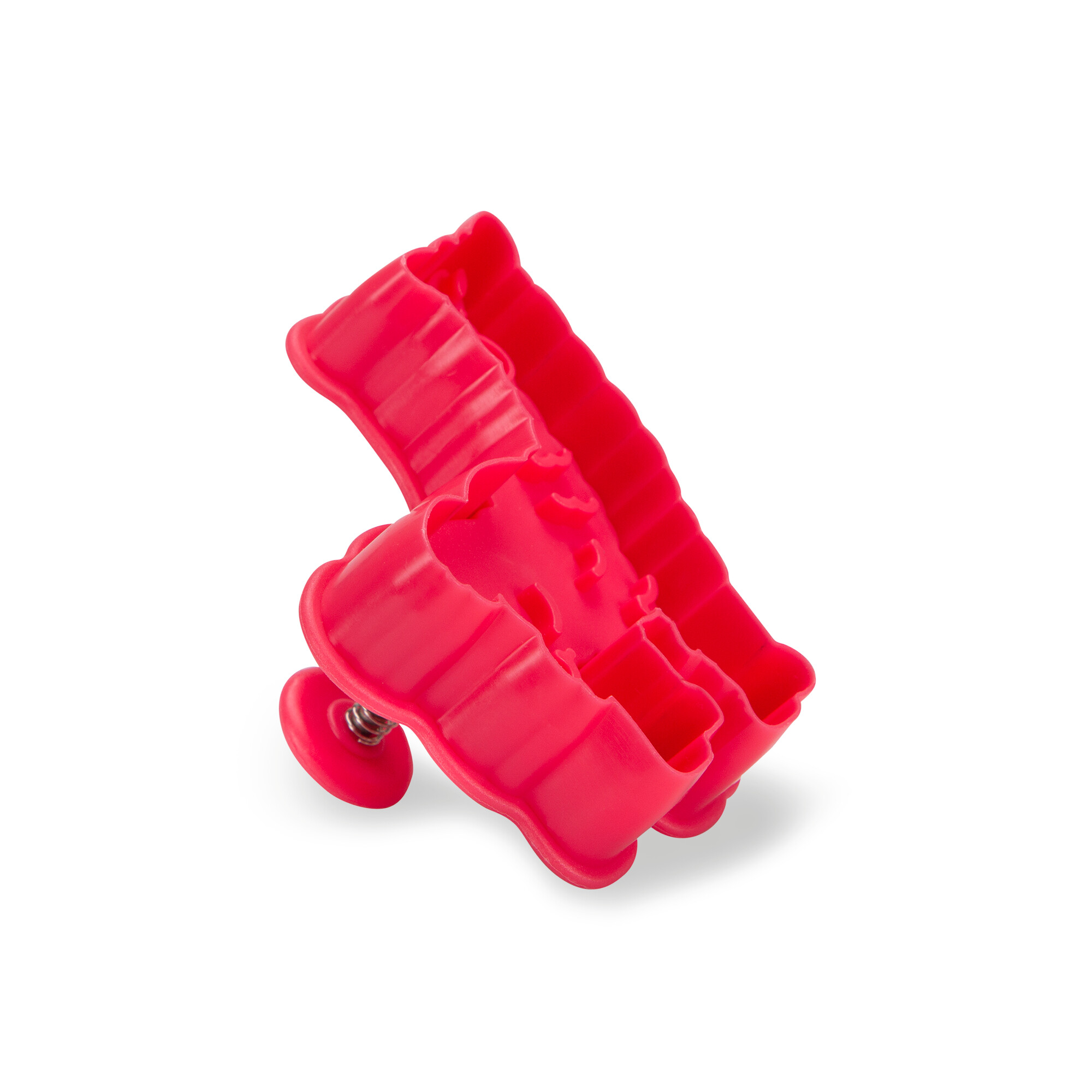 Kunststoff-Präge-Ausstecher mit Auswerfer Lama 7,5cm Koralle – Bild 2