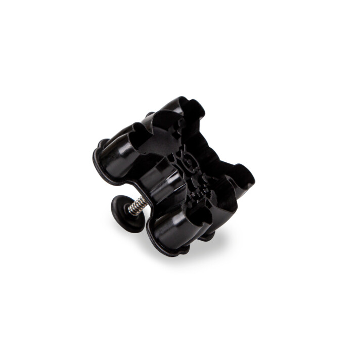 Kunststoff-Präge-Ausstecher mit Auswerfer Totenkopf 7,5cm Schwarz – Bild 2
