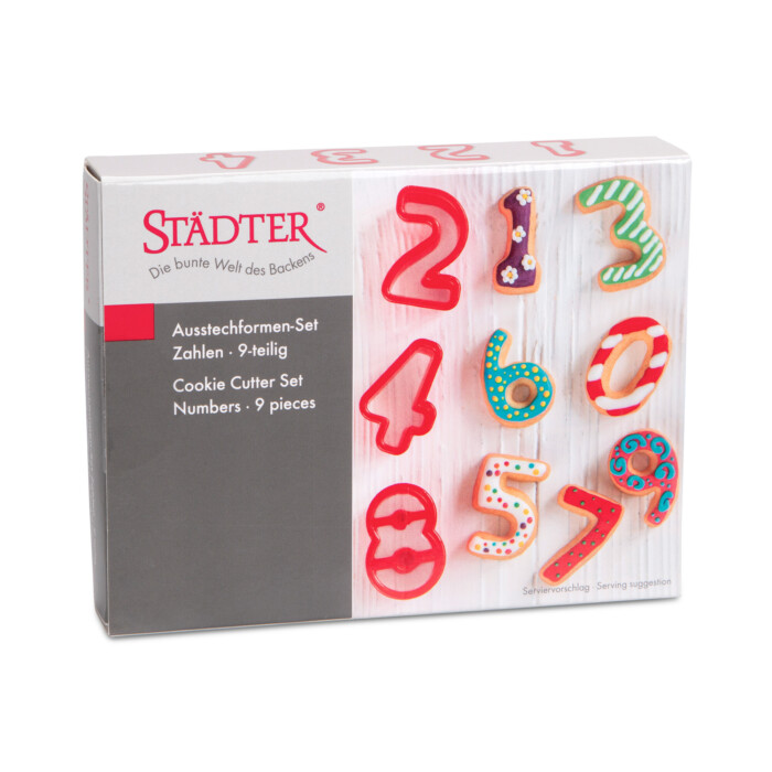 Ausstecher Zahlen-Set 3,5–4 cm, 9-teilig – Bild 2