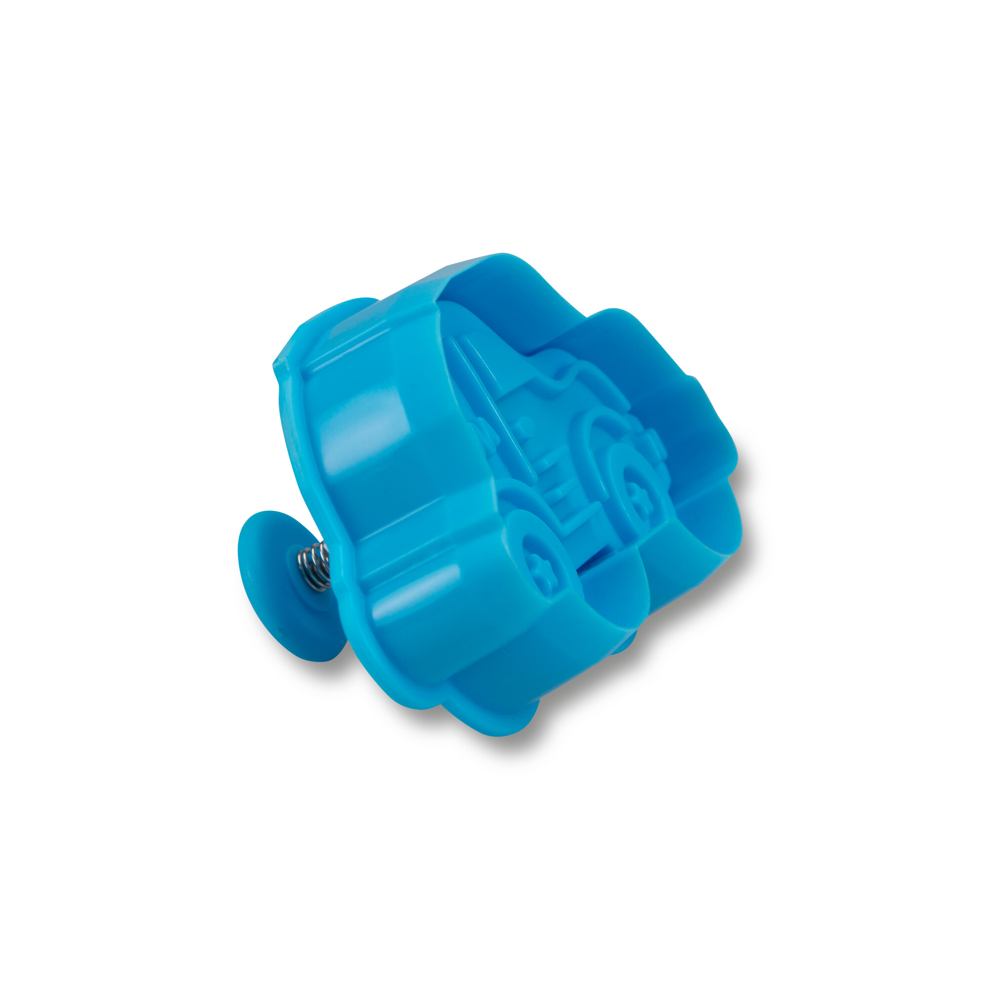 Kunststoff-Präge-Ausstecher mit Auswerfer Auto 7 cm Hellblau – Bild 2