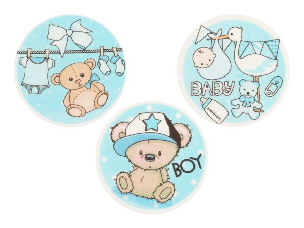 Dekoraufleger Baby blau