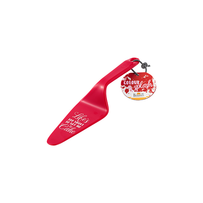 Tortenheber LIFE´S TOO SHORT TO SAY NO TO CAKE rot | 26 x 6 CM COLOUR KITCHEN