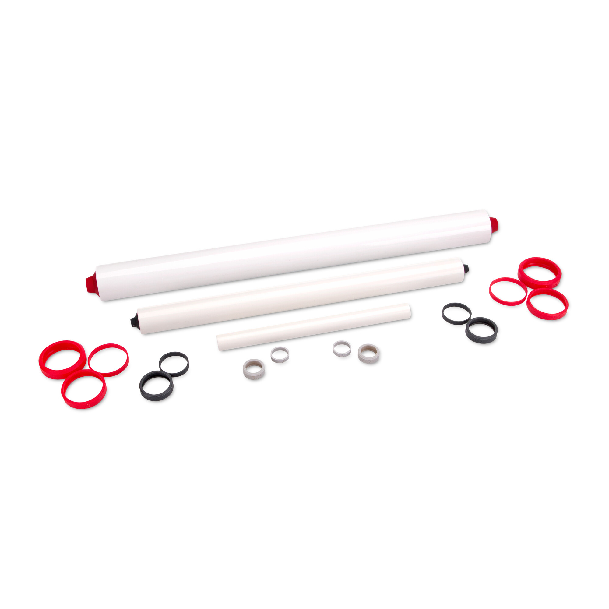 Ausrollstab 3-in-1 Set 23 / 40 / 50 cm Weiß – Bild 2