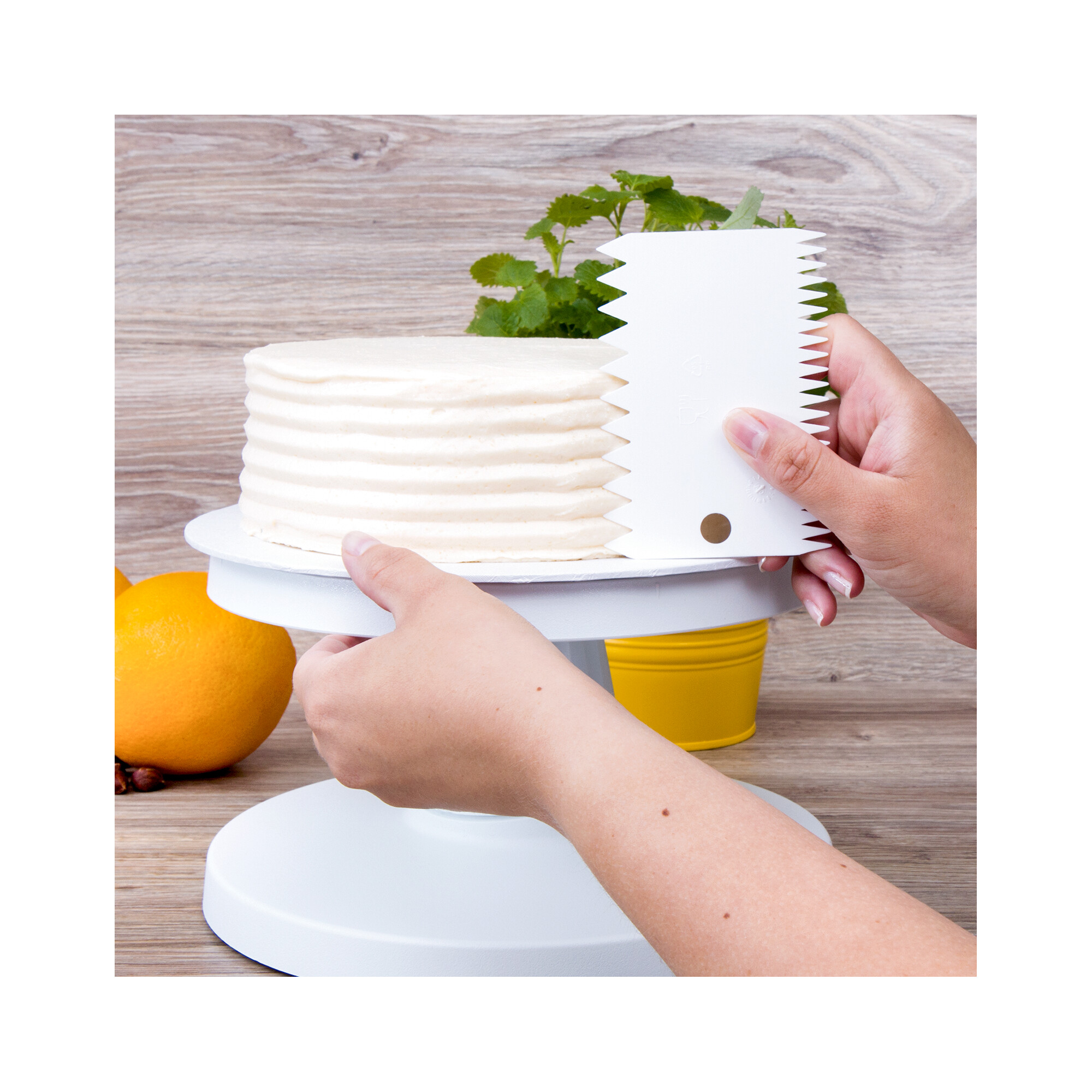 Teigschaber Set 3-teilig 11–12,5 cm Weiß – Bild 3