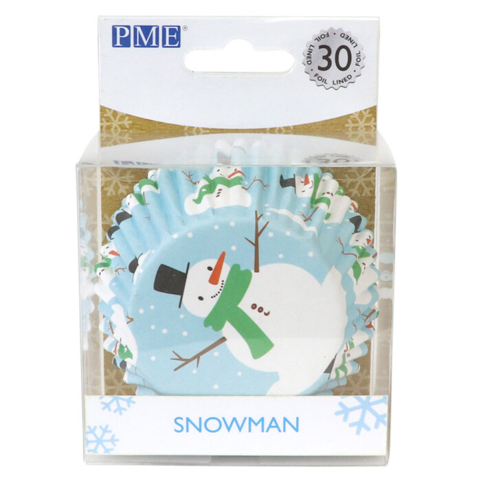 PME Folienbackförmchen Weihnachten Schneemann pk/30