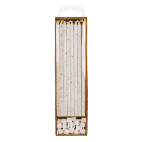 Produktfoto: PME Extra Tall Kerzen Glitter 18cm pk/16