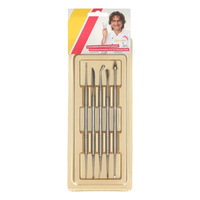 dekofee Profi Modellierwerkzeug Set Edelstahl – Bild 2