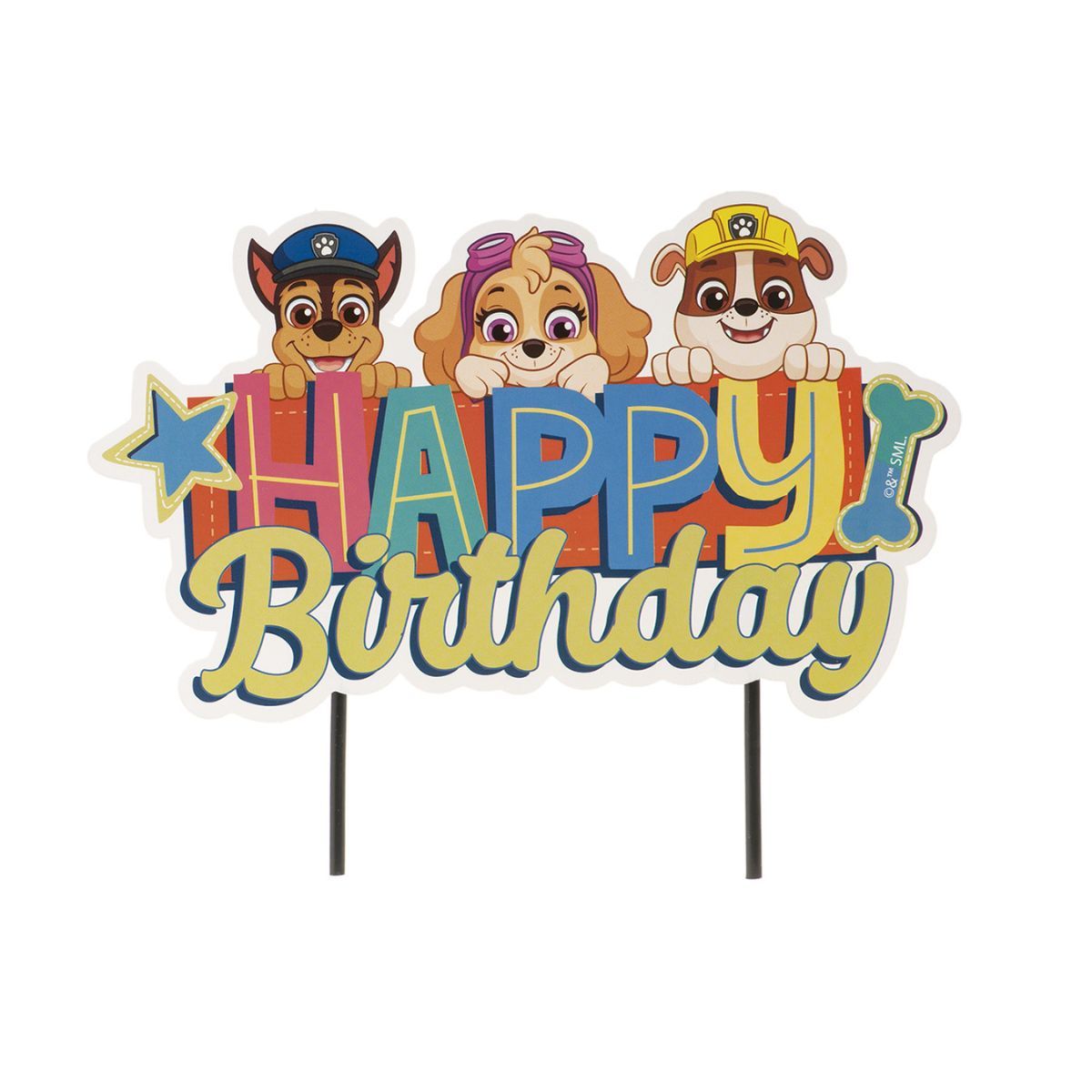 Produktfoto: Cake Topper Happy Birthday Paw Patrol Dekora