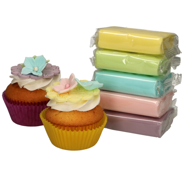 Rollfondant Multipack Pastellfarben 5x100g FC – Bild 2