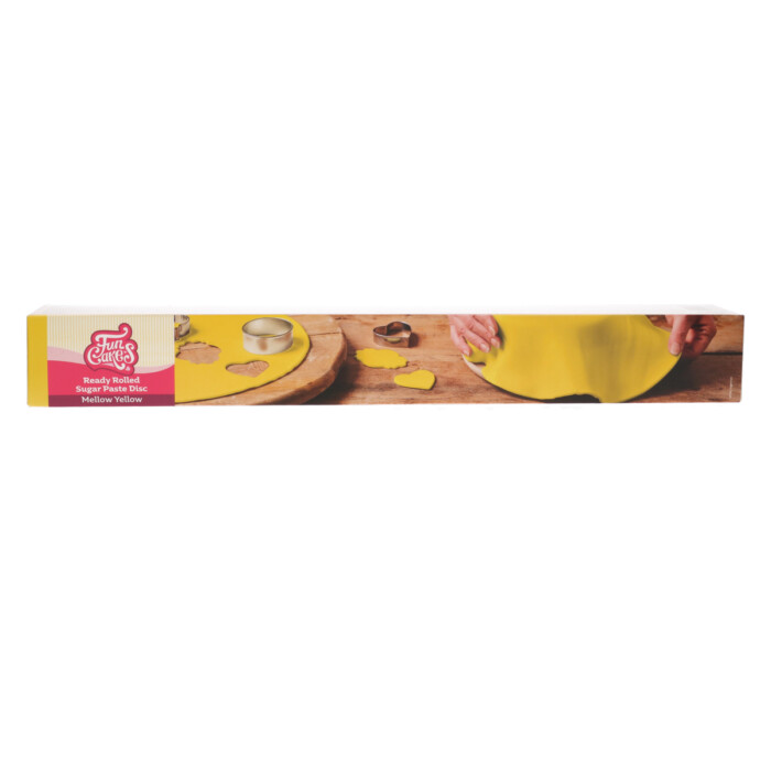 Ausgerollte Fondantdecke Mellow Yellow 430g FC
