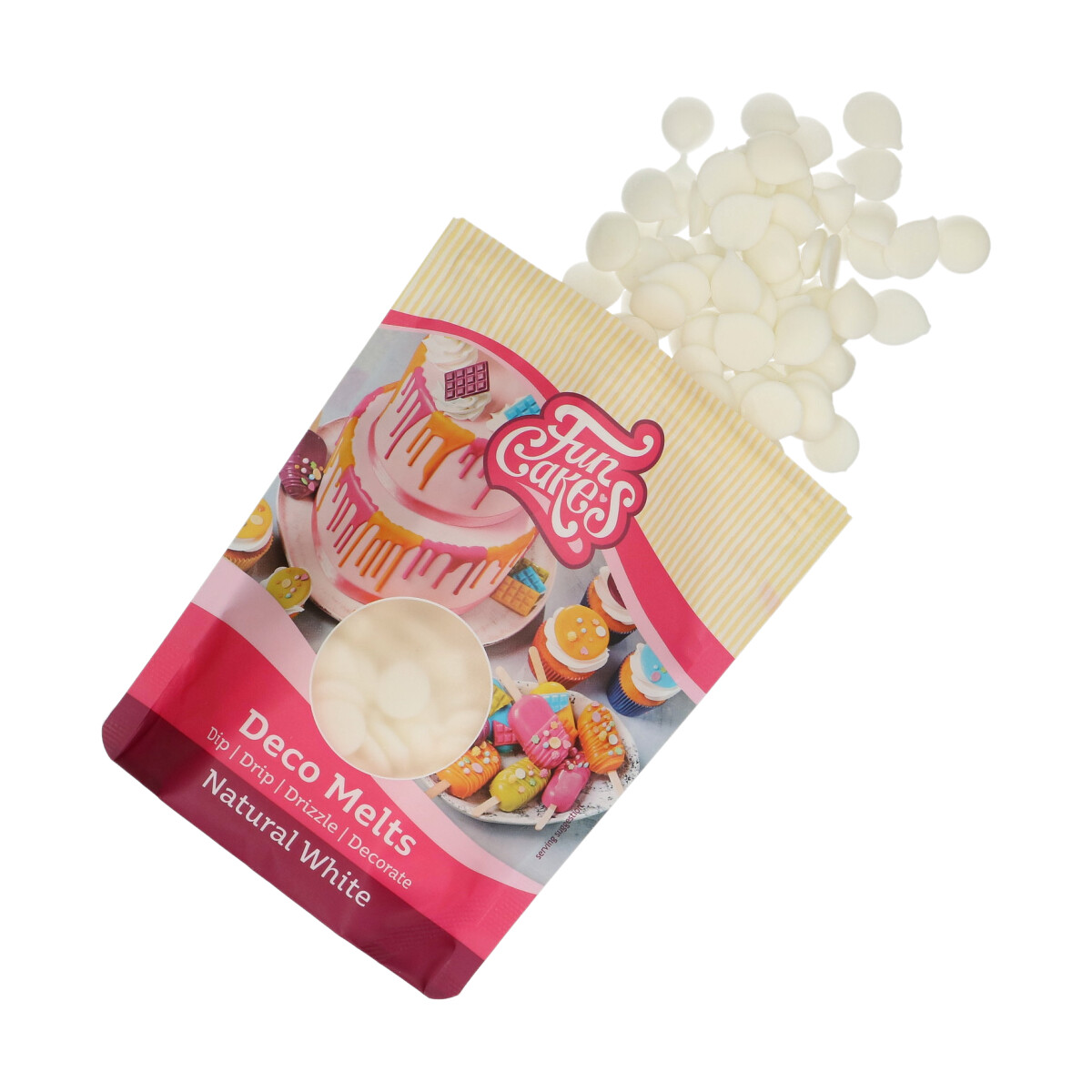Deko Melts Snow White 250g FC – Bild 2