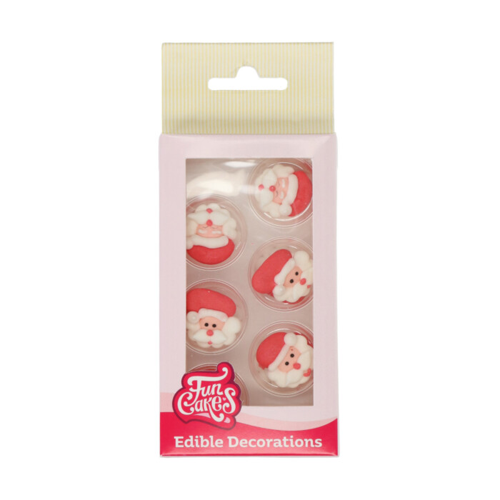 Zucker Dekorationen Santas Claus Set/12 FC