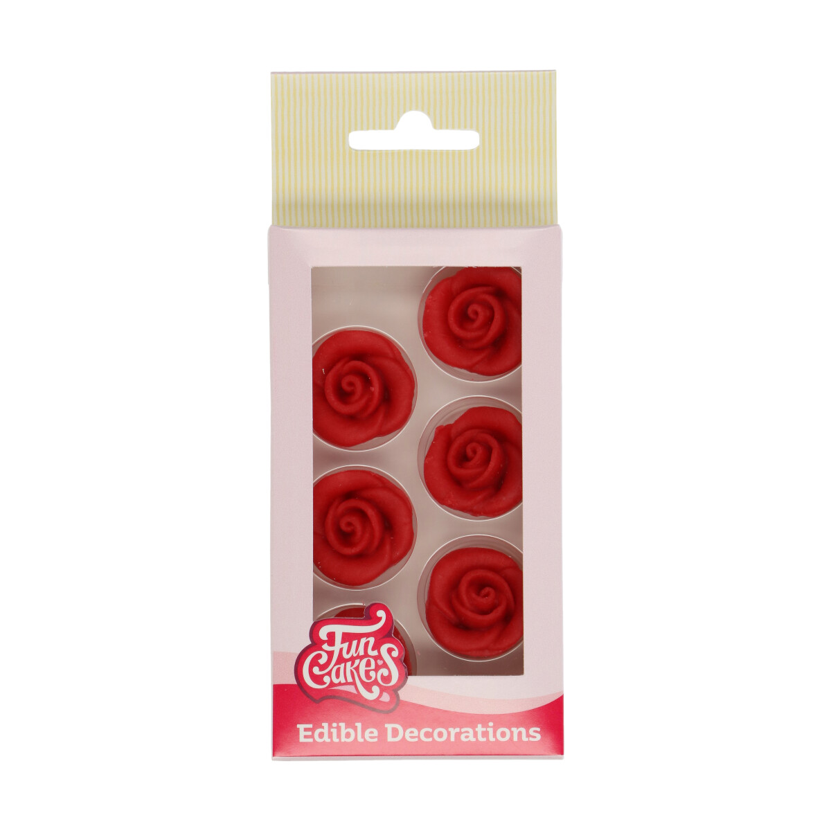Marzipan Dekorationen Rote Rosen Set/6 FC