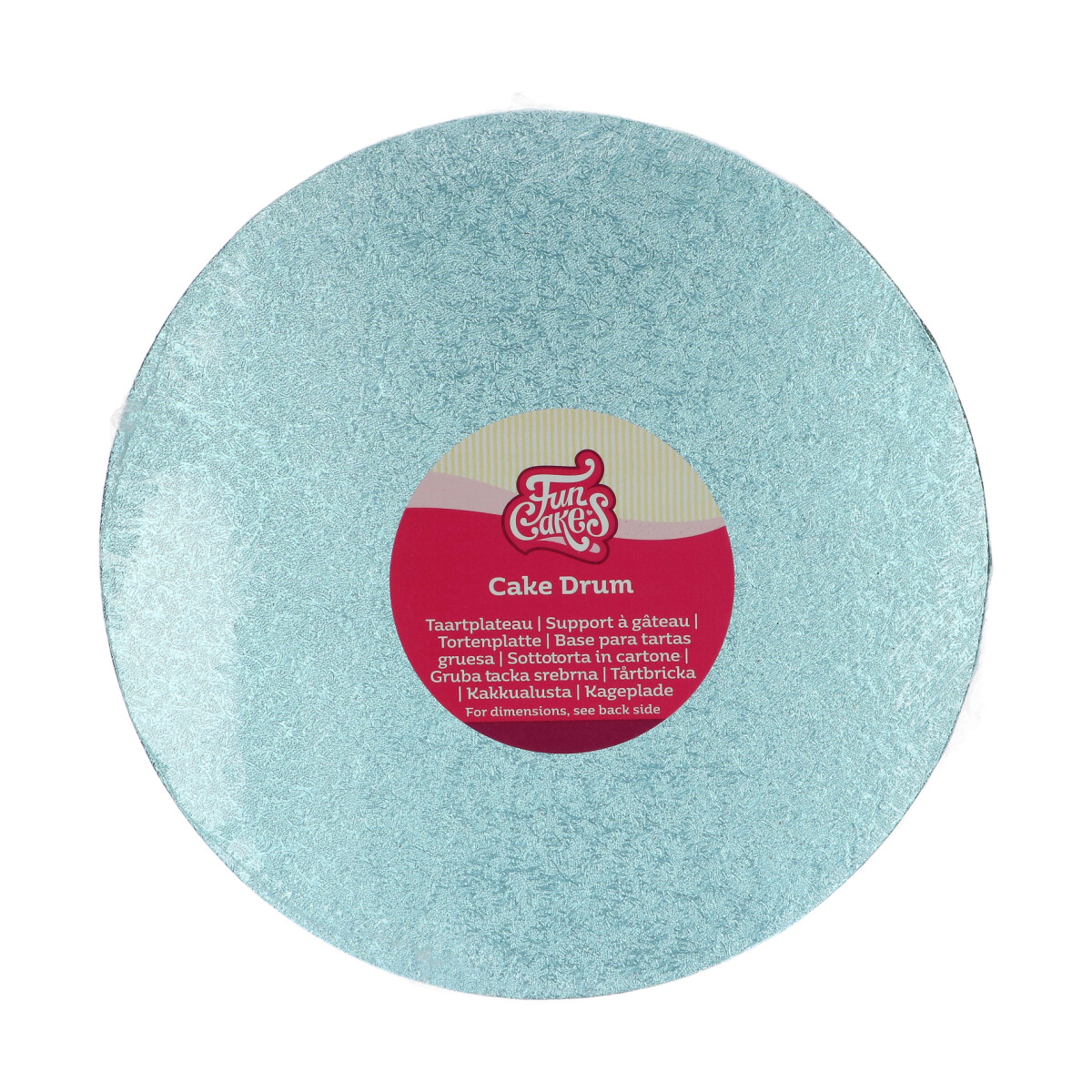 Produktfoto: Cake Board Rund Ø25cm -Baby Blau- FC