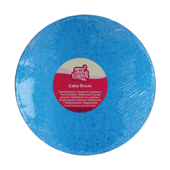 Cake Board Rund Ø25 cm -Blau- FC