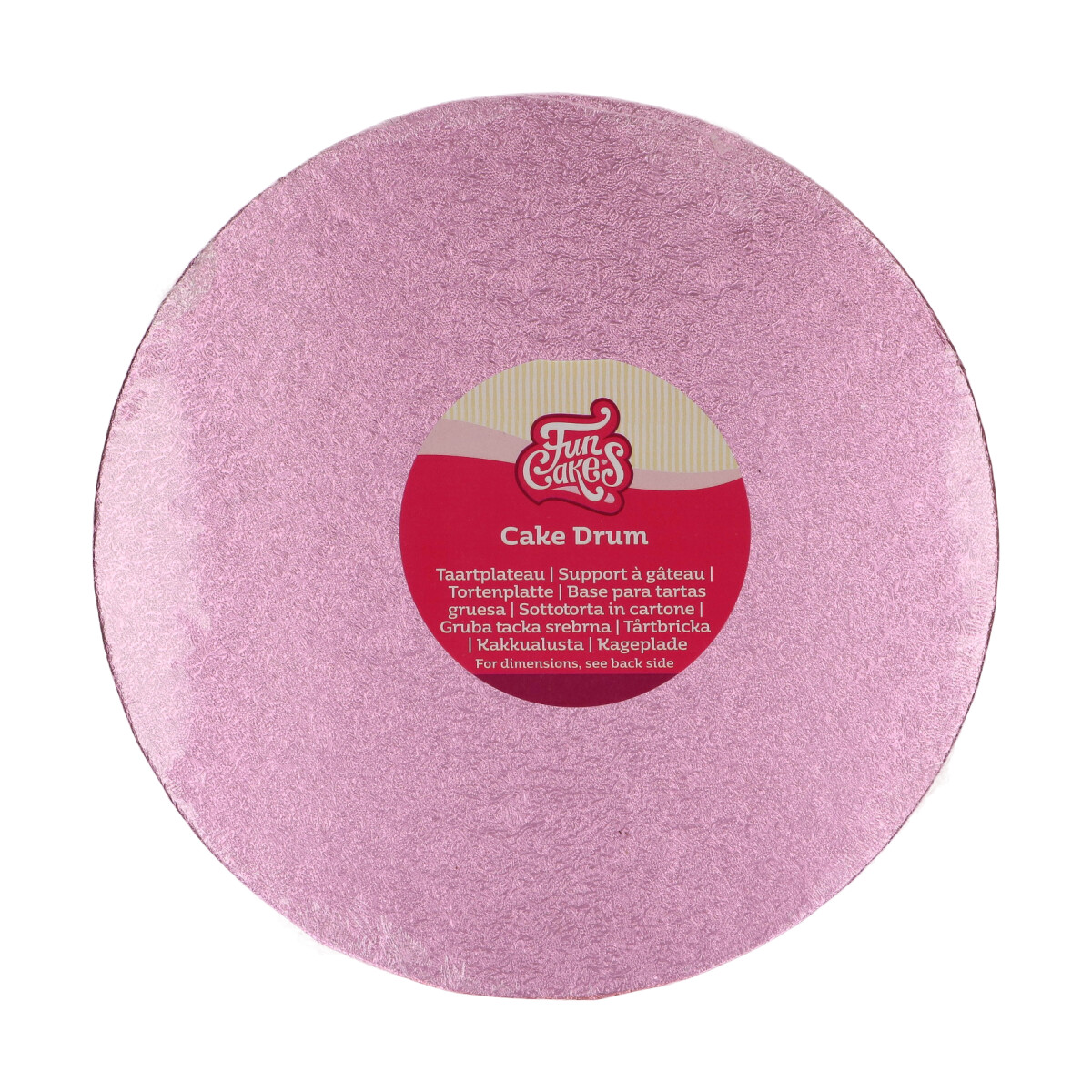 Cake Board Rund Ø25cm -Pink- FC