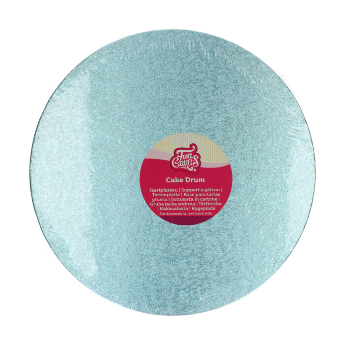 Cake Board Rund Ø30,5cm -Baby Blau- FC