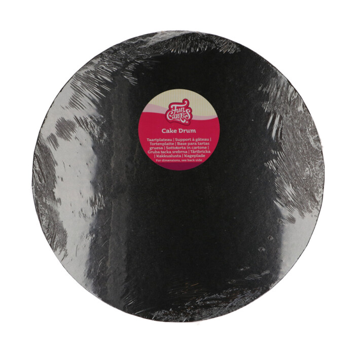 Cake Board rund Ø35,5 cm - Schwarz FC