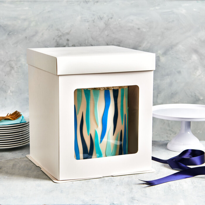 Tall Cake Box 30,4 x 30,4 x 34,5 cm - Weiß FC