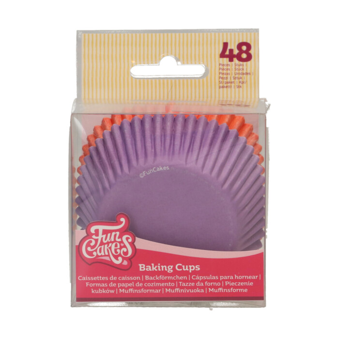 Baking Cups Lila / Orange pk/48 FC