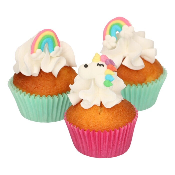 Zucker Dekorationen Einhorn & Regenbogen Set/12 FC – Bild 3