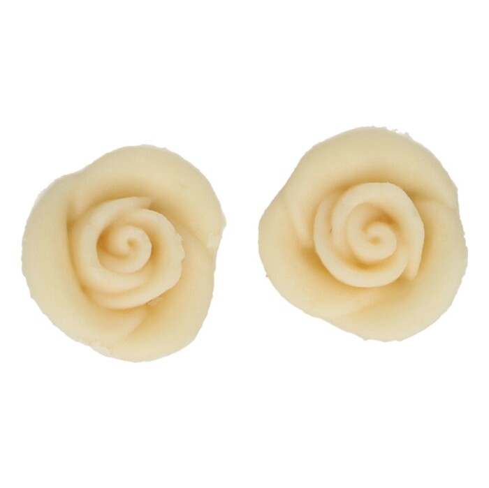Marzipan Dekorationen Weiße Rosen Set/6 FC – Bild 2
