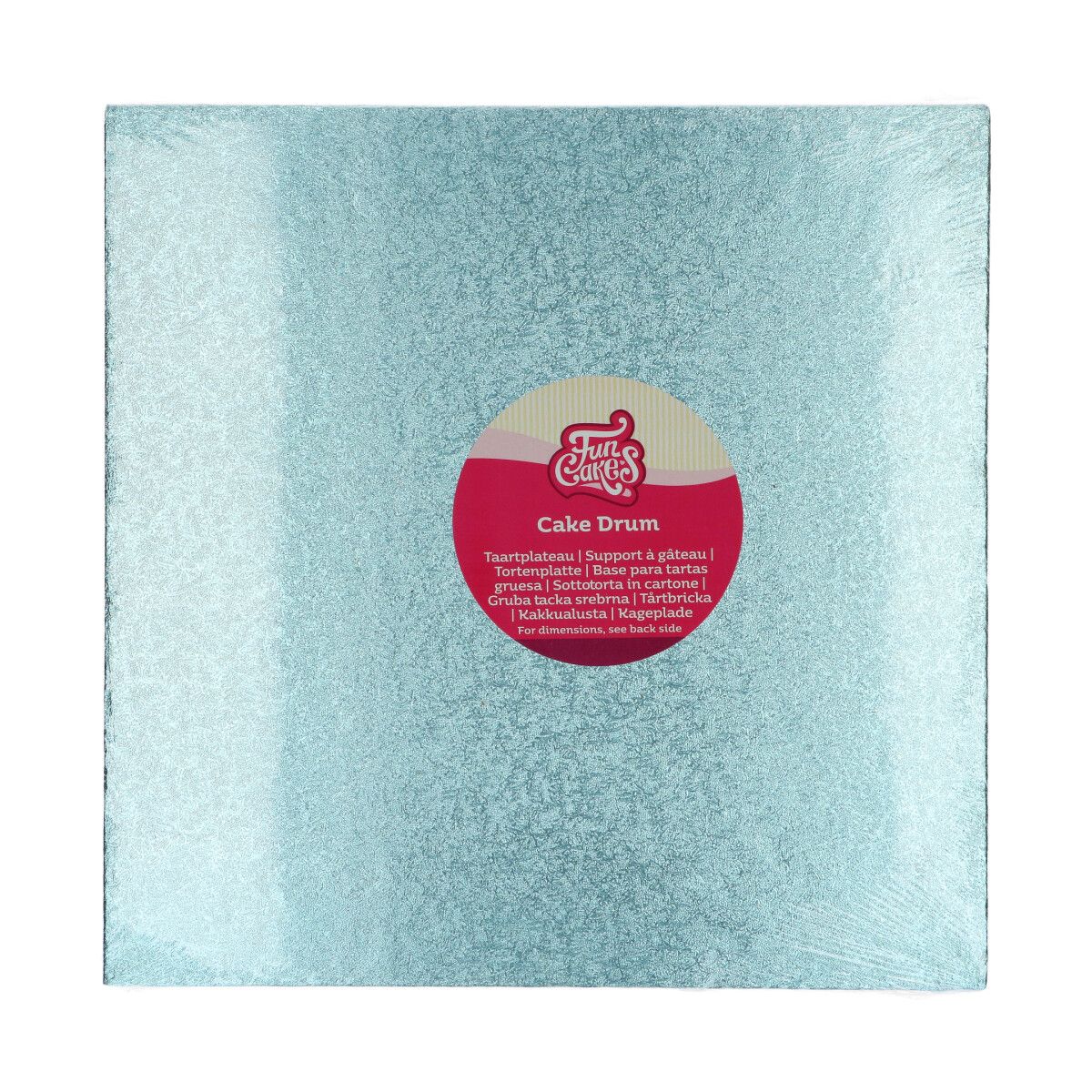 Cake Board quadrat 30,5cm  Baby Blau FC