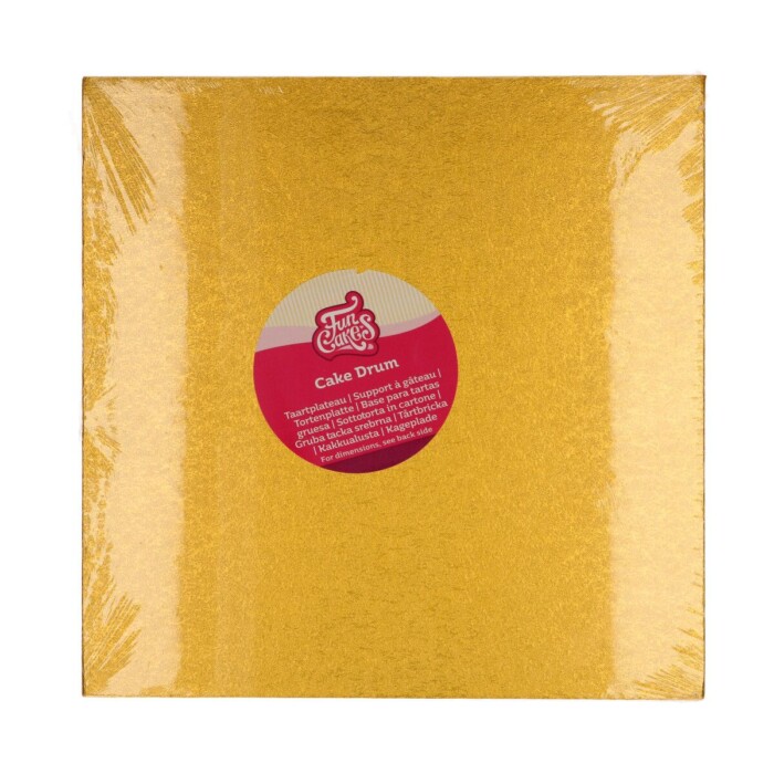 Cake Board quadrat 30,5cm  Gold FC