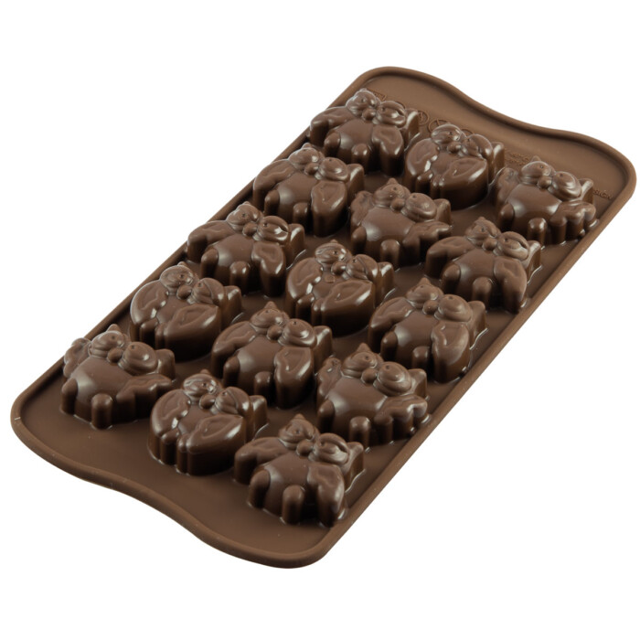 Silikomart Schokoladen-Mould Eulen