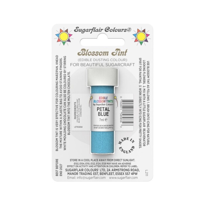 Essbares Puder Petal Blue 7ml Sugarflair
