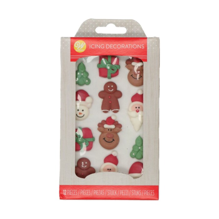 Zuckerdekor Weihnachten 12er Set Wilton